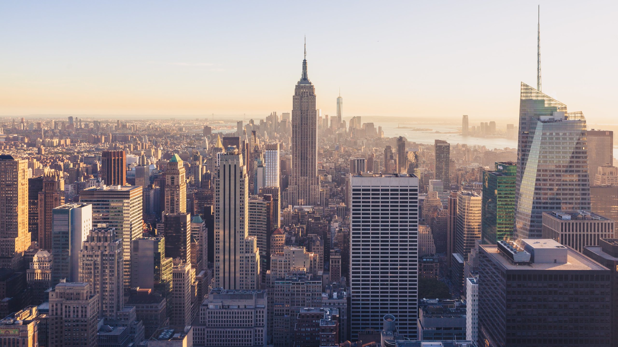 aerial photography of New York City