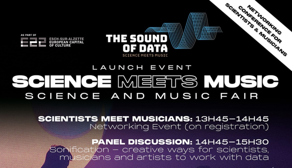 Science meets music poster